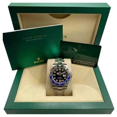 Pre-owned Rolex New  Gmt-master Ii Batman Oyster Steel Ceramic Automatic Watch 126710blnr In Multi