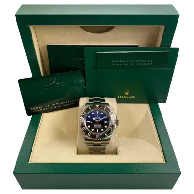 Pre-owned Rolex New  Sea Dweller Deepsea James Cameron Blue Dial Steel Ceramic Watch 136660
