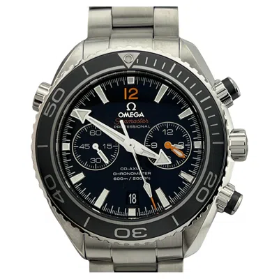 Pre-owned Rolex Omega Seamaster Planet Ocean Black Dial 232.30.46.51.01.003 Stainless Box Paper