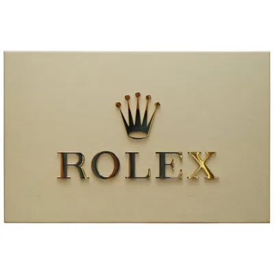 Pre-owned Rolex Original  Authorised Dealers Advertising Shop Sign Part Of A Whole Shop Set In Sand