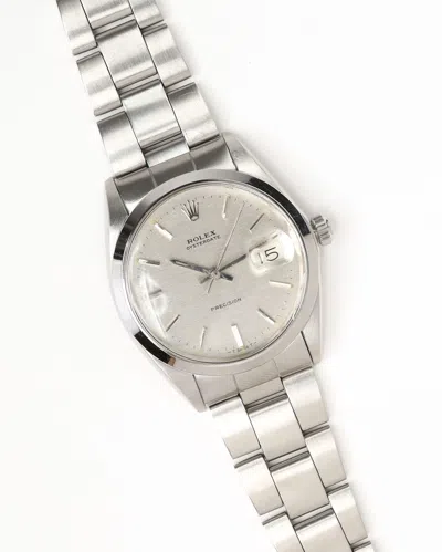 Rolex Oyster Date 34mm Ref 6694 Linen Dial 1970 Watch