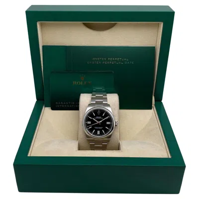 Pre-owned Rolex Oyster Perpetual 134300 41mm Steel Black Dial Automatic Watch 2025 B&p