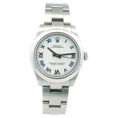 Pre-owned Rolex Oyster Perpetual 177200 White Dial Ladies Watch