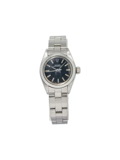 Pre-owned Rolex Oyster Perpetual 25mm In Black