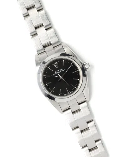 Rolex Oyster Perpetual 25mm Ref 76380 1998 Watch In Silver