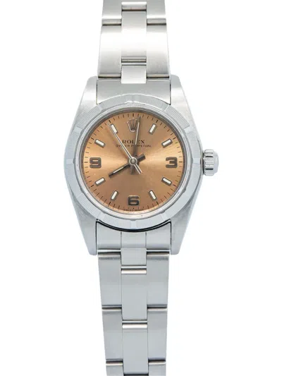 Pre-owned Rolex Oyster Perpetual 26mm In Orange