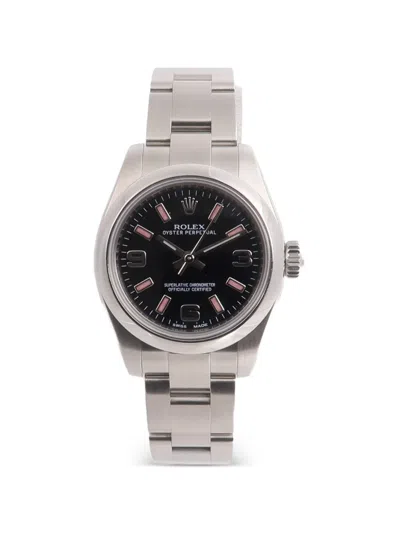 Pre-owned Rolex Oyster Perpetual 26mm Watch In Black