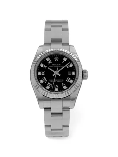 Pre-owned Rolex Oyster Perpetual 26mm Watch In Black