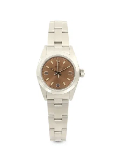 Pre-owned Rolex Oyster Perpetual 26mm Watch In Brown