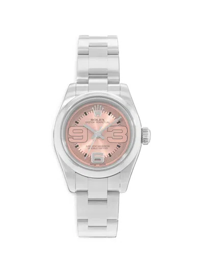Pre-owned Rolex Oyster Perpetual 26mm Watch In Pink