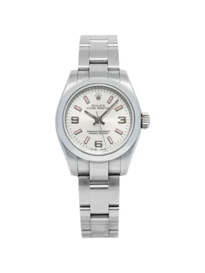 Pre-owned Rolex Oyster Perpetual 26mm Watch In Silver