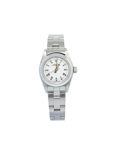 Pre-owned Rolex Oyster Perpetual 26mm In White