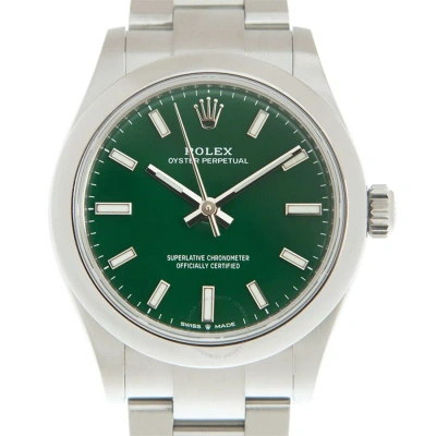 Rolex Oyster Perpetual 31 Automatic Green Dial Ladies Watch 277200gnso