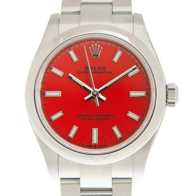 Rolex Oyster Perpetual 31 Coral Red Dial Automatic Ladies Watch 277200crlrdso