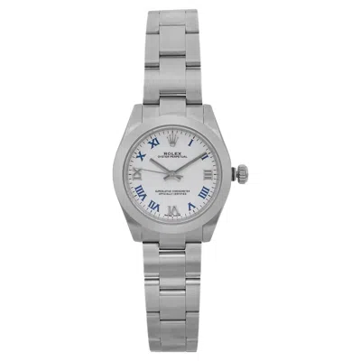 Pre-owned Rolex Oyster Perpetual 31 Midsize White Dial Steel Automatic Watch 177200