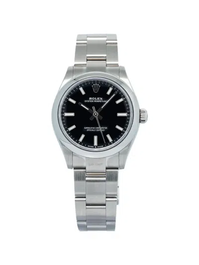 Pre-owned Rolex Oyster Perpetual 31mm Watch In Black