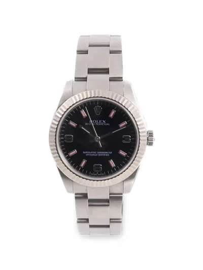 Pre-owned Rolex Oyster Perpetual 31mm Watch In Black
