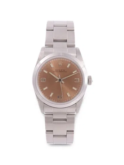 Pre-owned Rolex Oyster Perpetual 31mm Watch In Brown