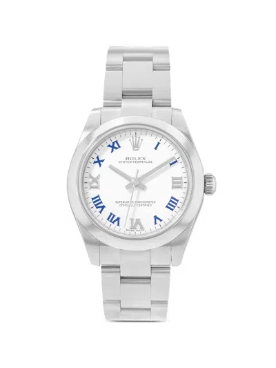 Pre-owned Rolex Oyster Perpetual 31mm Watch In White
