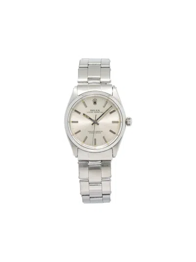 Pre-owned Rolex Oyster Perpetual 34mm In Silver