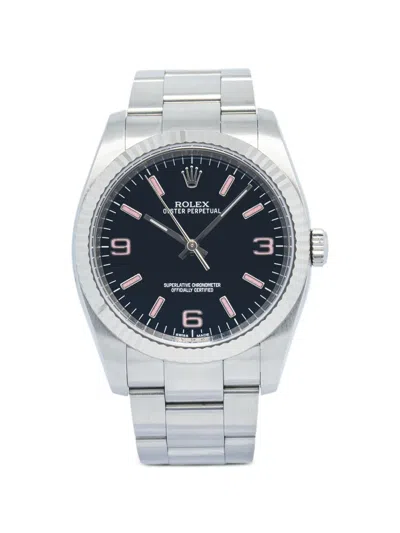 Pre-owned Rolex Oyster Perpetual 36mm Watch In Black