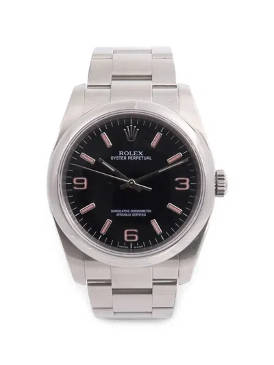 Pre-owned Rolex Oyster Perpetual 36mm Watch In Black