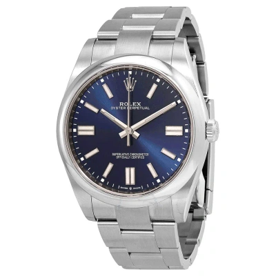 Rolex Oyster Perpetual Automatic Chronometer Blue Dial Men's Watch 124300blso