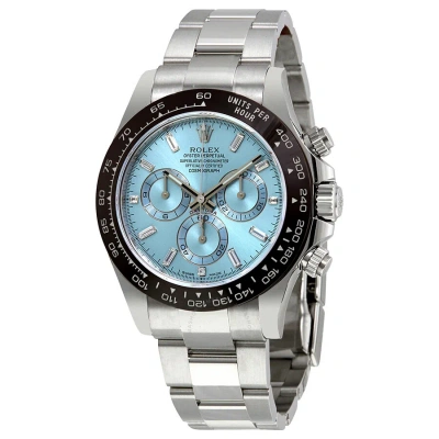 Rolex Oyster Perpetual Cosmograph Daytona Ice Blue Dial Automatic Men's Chronograph Watch 116506bldo In Blue / Brown / Chestnut / Platinum / White