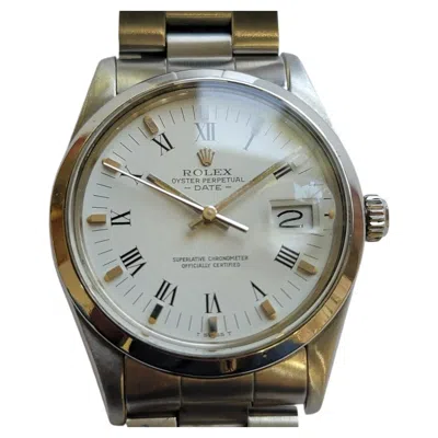 Pre-owned Rolex Oyster Perpetual Date 15000 34mm 1980s Mens Automatic All Original Ra771 In Multi