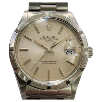 Pre-owned Rolex Oyster Perpetual Date 1510 35mm Mens 1980s Automatic All Original Ra753 In Multi