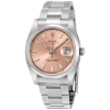 ROLEX ROLEX OYSTER PERPETUAL DATE 34 PINK DIAL STAINLESS STEEL BRACELET AUTOMATIC UNISEX WATCH 115200PSO