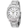 ROLEX ROLEX OYSTER PERPETUAL DATE 34 WHITE DIAL STAINLESS STEEL BRACELET AUTOMATIC MEN'S WATCH 115200WRO