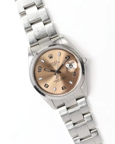 Rolex Oyster Perpetual Date 34mm Ref 15200 In White
