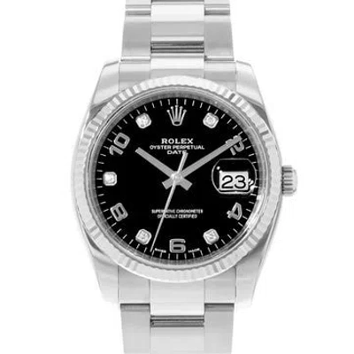 Pre-owned Rolex Oyster Perpetual Date Watch, 34mm In Multi