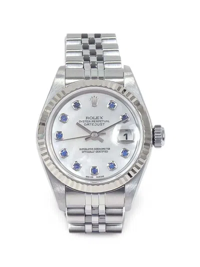 Pre-owned Rolex Oyster Perpetual Datejust 26mm Watch In Neutrals