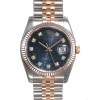 ROLEX ROLEX OYSTER PERPETUAL DATEJUST 36 BLUE DIAL STAINLESS STEEL AND 18K EVEROSE GOLD JUBILEE BRACELET A