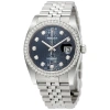 ROLEX ROLEX OYSTER PERPETUAL DATEJUST 36 BLUE DIAL STAINLESS STEEL JUBILEE BRACELET AUTOMATIC LADIES WATCH