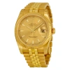 ROLEX ROLEX OYSTER PERPETUAL DATEJUST 36 CHAMPAGNE DIAL 18K YELLOW GOLD AUTOMATIC MEN'S WATCH 116238CSJ