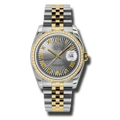 Rolex Oyster Perpetual Datejust 36 Grey Dial Stainless Steel And 18k Yellow Gold Jubilee Bracelet Au