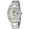 ROLEX ROLEX OYSTER PERPETUAL DATEJUST 36 MOTHER OF PEARL DIAL STAINLESS STEEL BRACELET AUTOMATIC LADIES WA
