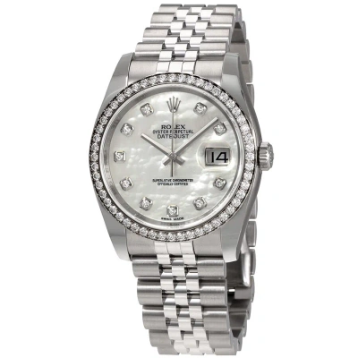 Rolex Oyster Perpetual Datejust 36 Mother Of Pearl Dial Stainless Steel Jubilee Bracelet Automatic L In Metallic
