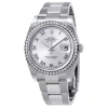 ROLEX ROLEX OYSTER PERPETUAL DATEJUST 36 SILVER DIAL STAINLESS STEEL BRACELET AUTOMATIC LADIES WATCH 11624