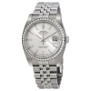 ROLEX ROLEX OYSTER PERPETUAL DATEJUST 36 SILVER DIAL STAINLESS STEEL JUBILEE BRACELET AUTOMATIC LADIES WAT