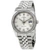 ROLEX ROLEX OYSTER PERPETUAL DATEJUST 36 SILVER DIAL STAINLESS STEEL JUBILEE BRACELET AUTOMATIC MEN'S WATC