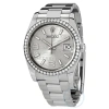 ROLEX ROLEX OYSTER PERPETUAL DATEJUST 36 SILVER WAVE DIAL STAINLESS STEEL BRACELET AUTOMATIC LADIES WATCH 