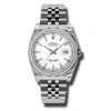 ROLEX ROLEX OYSTER PERPETUAL DATEJUST 36 WHITE DIAL STAINLESS STEEL JUBILEE BRACELET AUTOMATIC MEN'S WATCH