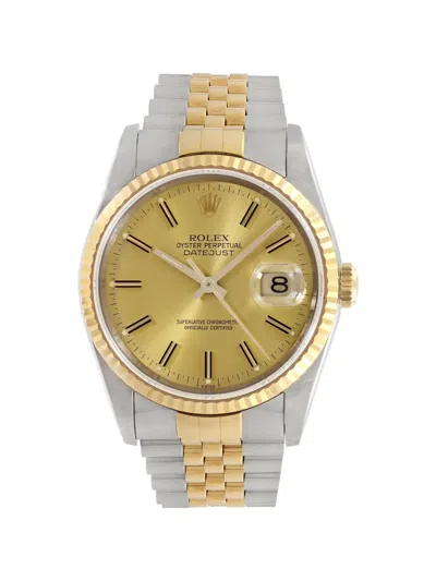 Rolex Oyster Perpetual Datejust 36mm Watch In Gold