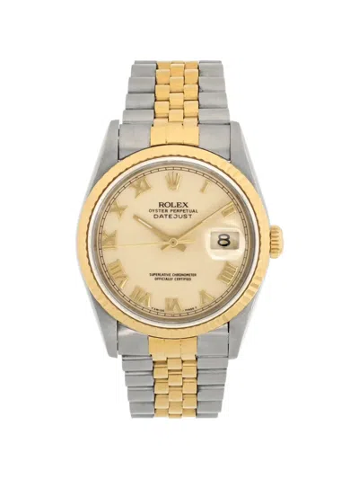 Pre-owned Rolex Oyster Perpetual Datejust 36mm Watch In Neutral