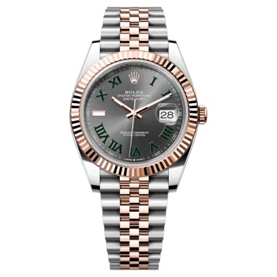 Pre-owned Rolex Oyster Perpetual Datejust 41 In Oystersteel And Everose Gold In Multi