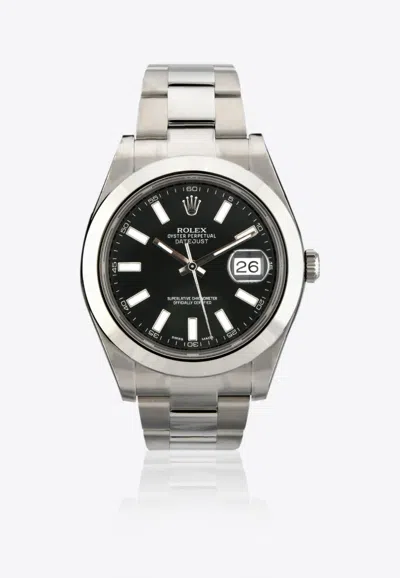 Rolex Oyster Perpetual Datejust 41 With Black Dial